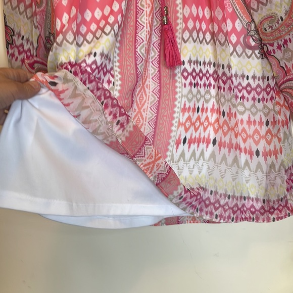 TanJay Women’s Blouse with detachable tank top (white), Size 12 - Picture 6 of 12